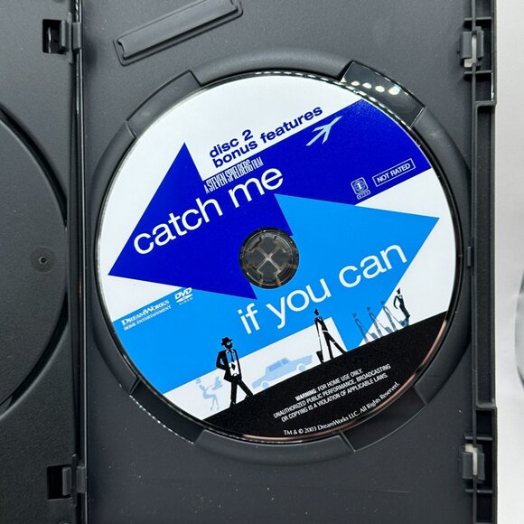 Catch Me If You Can PG-13 Leonardo DiCaprio Tom Hanks DreamWorks DVD - Picture 6 of 6